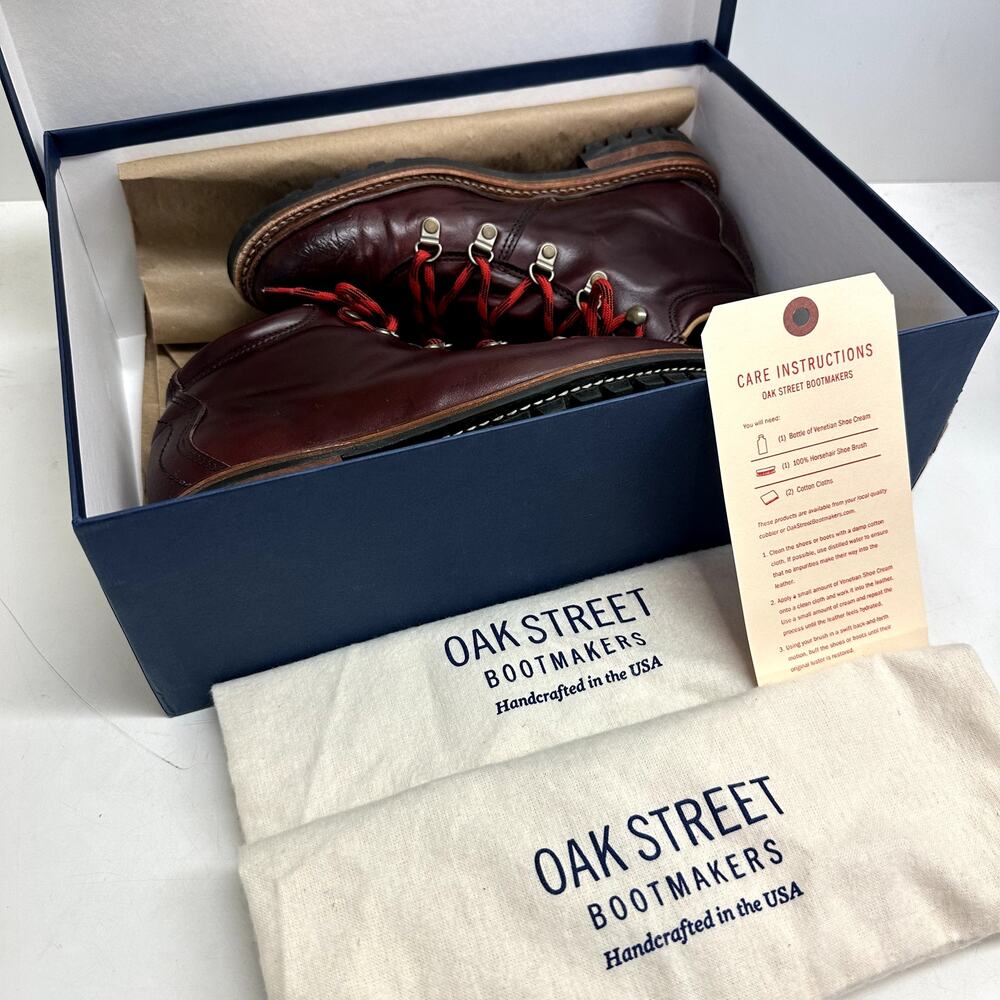 VERY GOOD Oak Street Bootmakers Summit Hiking Boots Color 8 Chromexcel 7 D